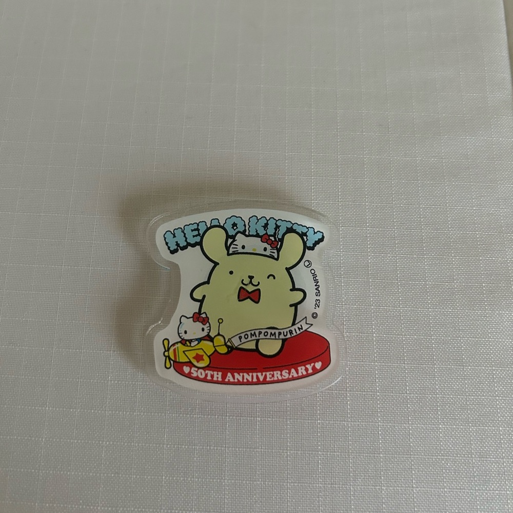 Pompompurin 50th Anniversary Acrylic Magnet